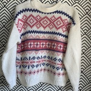 Vintage sweater gorgeous Just Sasha y2k pink blue super cute